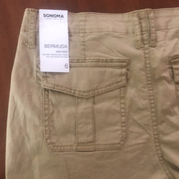 NWT Sonoma Tan Bermuda Shorts - Picture 4 of 10